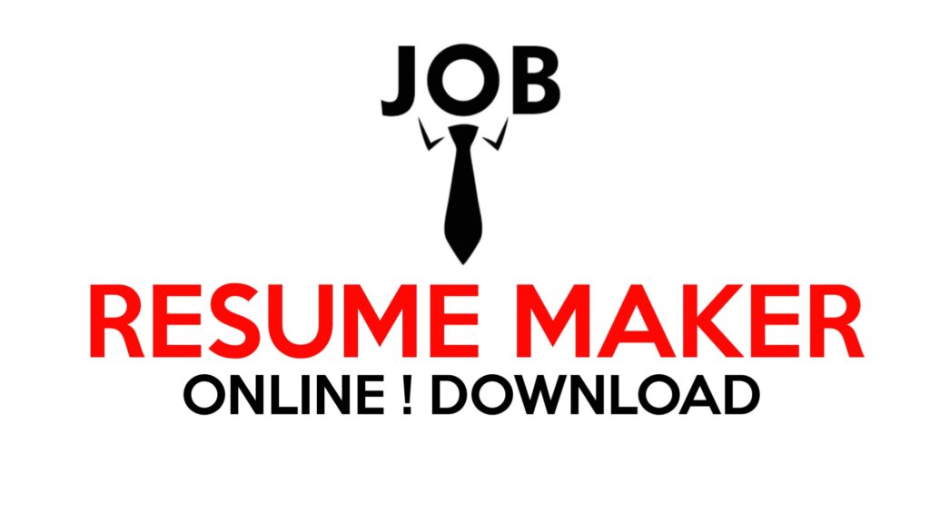 Job Resume Maker Online Free