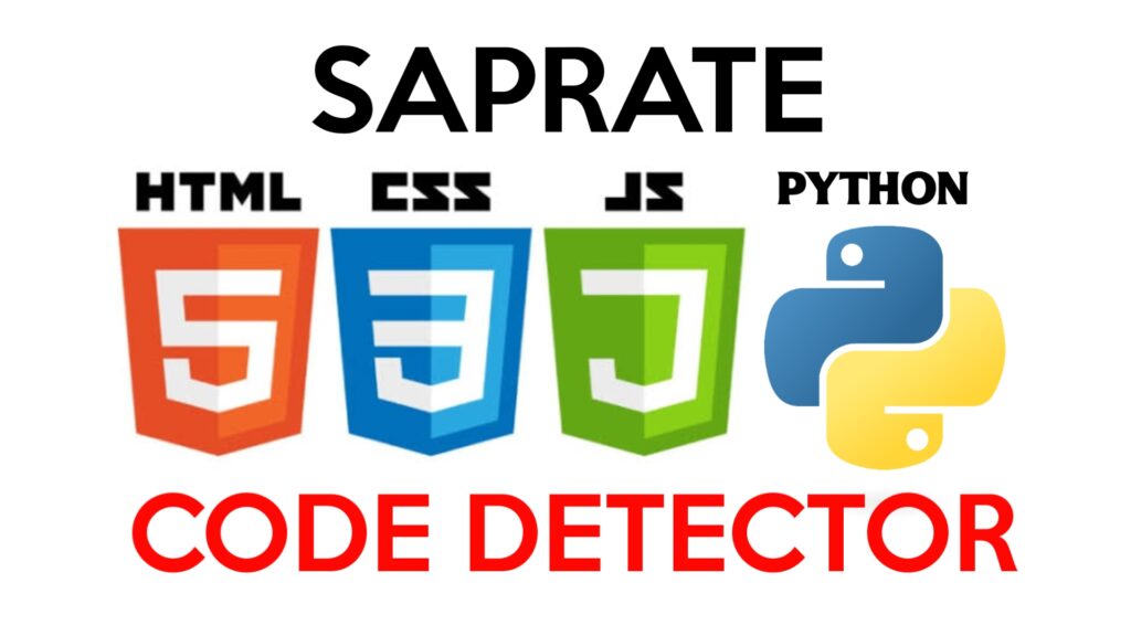 HTML,CSS, JAVA & PYTHON Code Detector