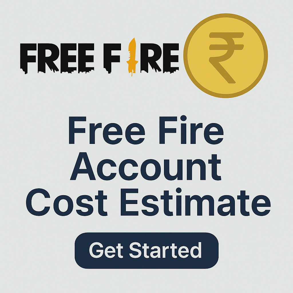 Free Fire Account Cost Estimate
