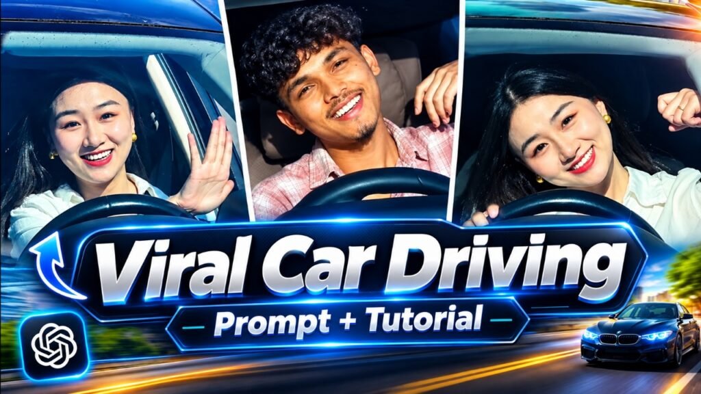 Viral Mercedes Car Driving Ai Video Prompt | Car Ai Video Prompt + Tutorial